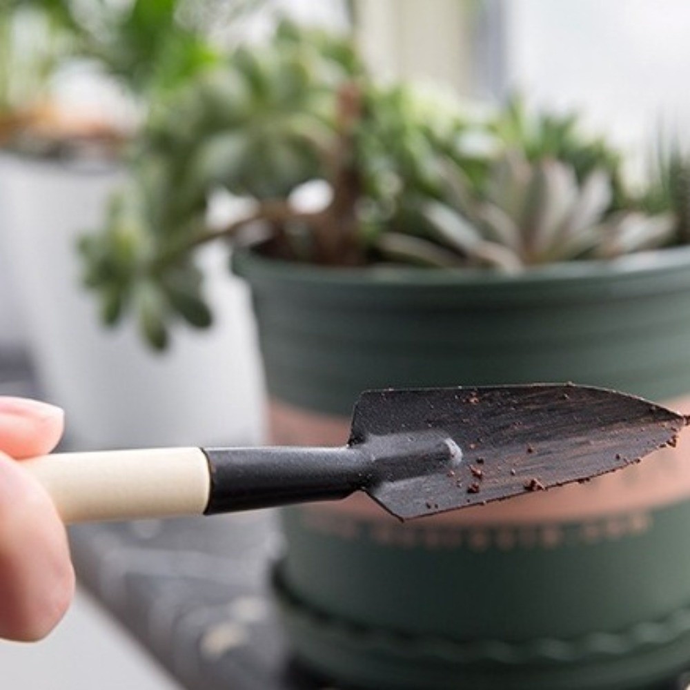 Spade Digging Fork - Multifunctionele mini-tuinplantset met houten handvat, grondschepjes,