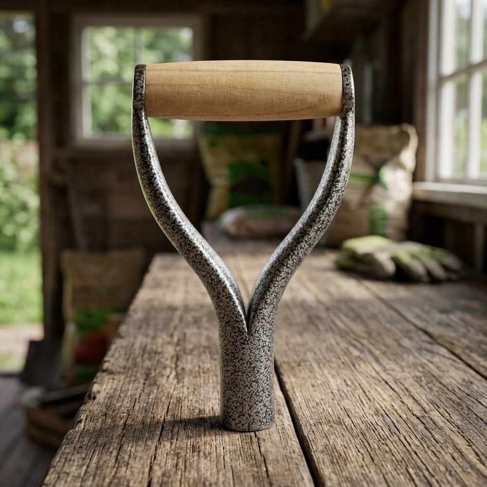 Spade Digging Fork - 1PCS Zilveren Y-Grip Schopsteel Antislip IJzeren
