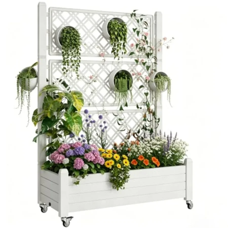 Self-Watering Planter - Verhoogd tuinbed met rooster, zelfwaterende plantenbak