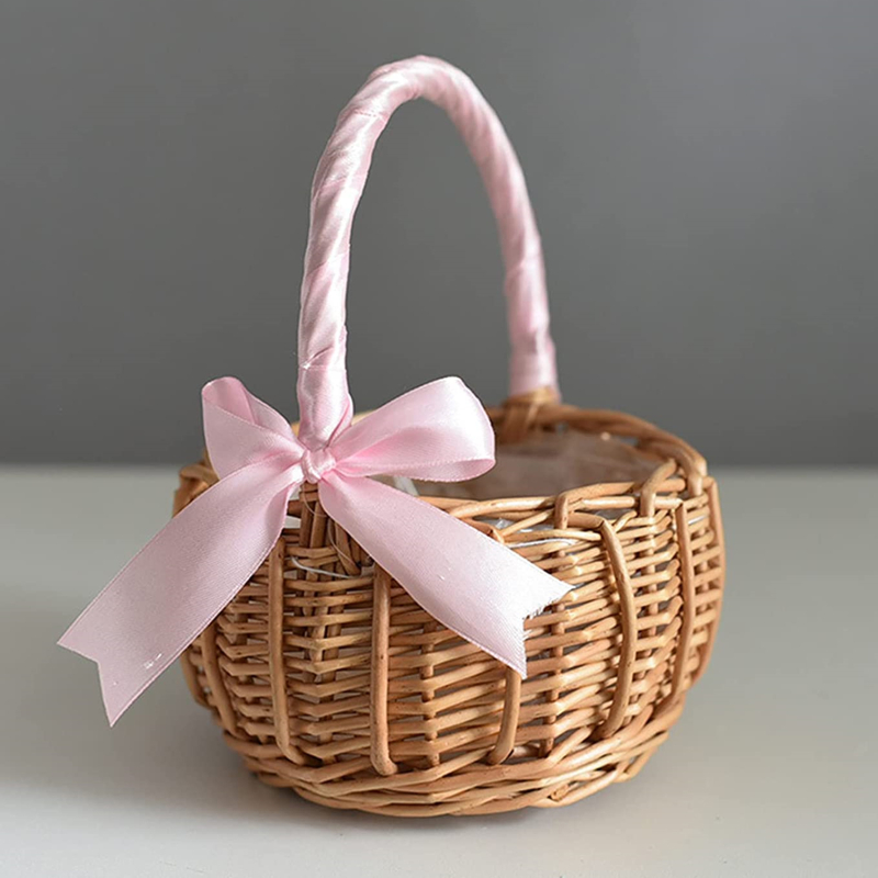 Gardening Tools Girls - Handgemaakte opbergrek geweven bloemenmanden rotan opbergmand