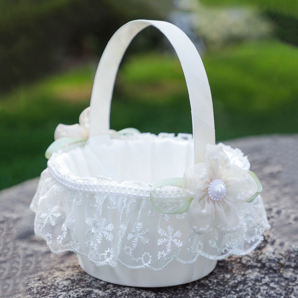 Zoete kant bruidsbloemenmand m - Gardening Tools Girls recensie en prijs