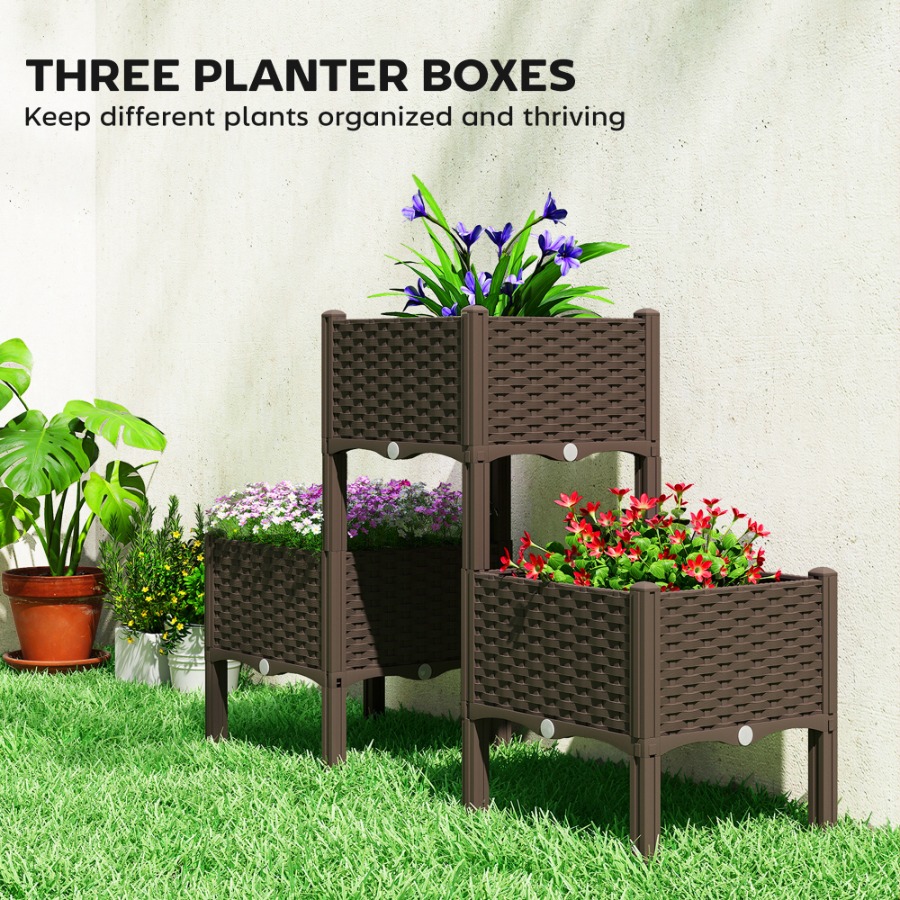 Kunststof verhoogd tuinbed met - Self-Watering Planter recensie en prijs