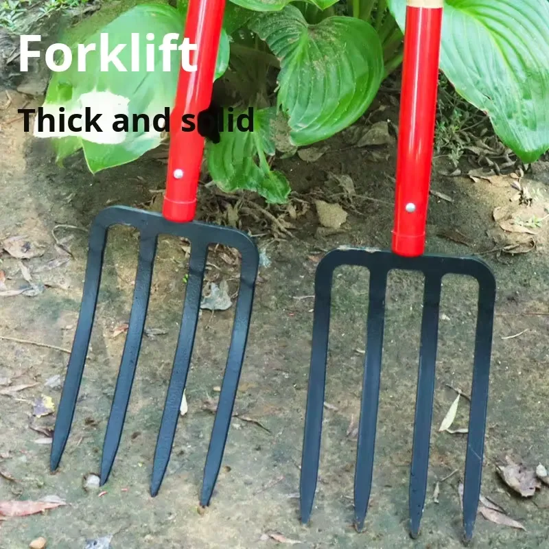Vier-tandige stalen ijzeren vo - Spade Digging Fork recensie en prijs