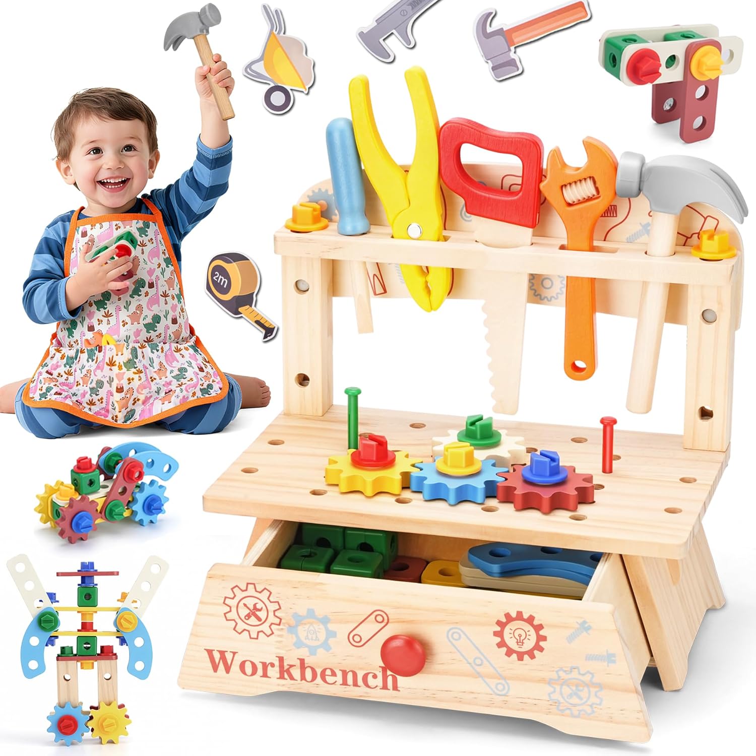 Houten gereedschapsbank voor k - Gardening Tools Girls recensie en prijs